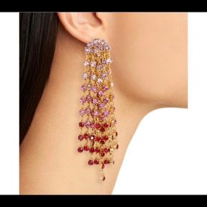 Oscar de la Renta Crystal Waterfall Earrings